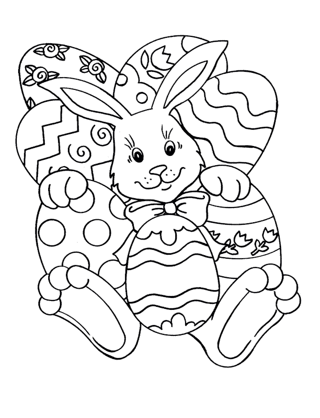 Easter Egg Hunt Coloring Pages 40 | Free Printable Coloring Pages