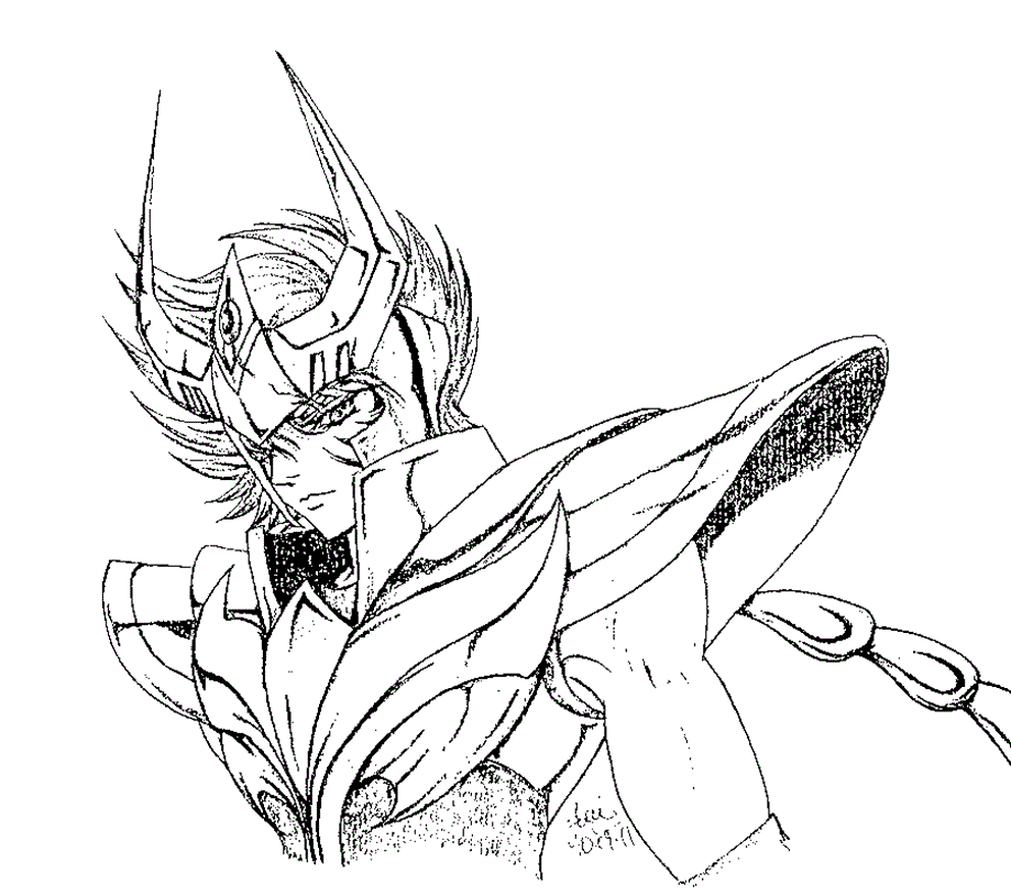 Knights Of The Zodiac Coloring Page. Free Coloring Online - Coloring Nation