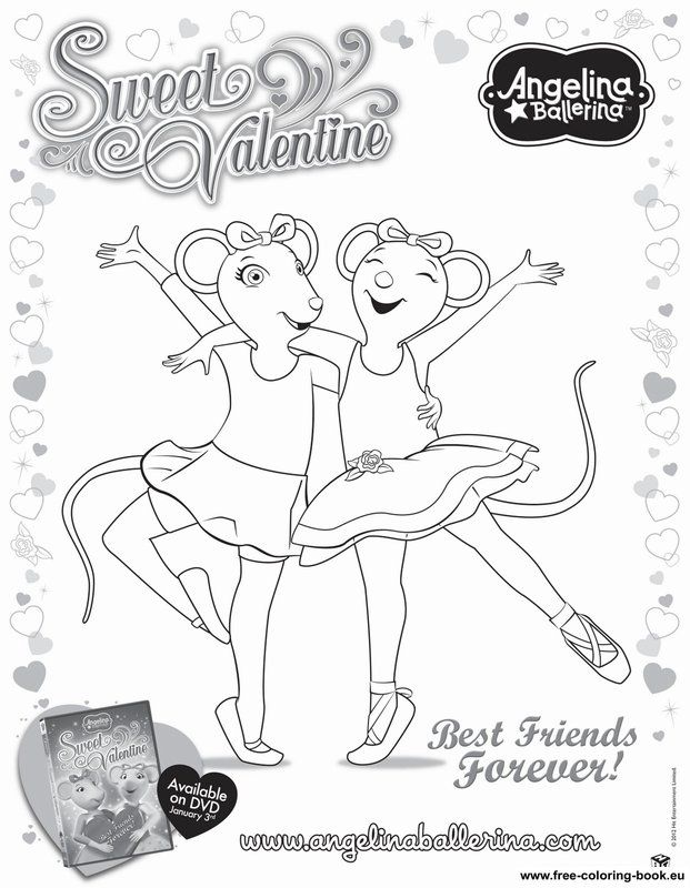 Coloring pages Angelina Ballerina - Printable Coloring Pages Online
