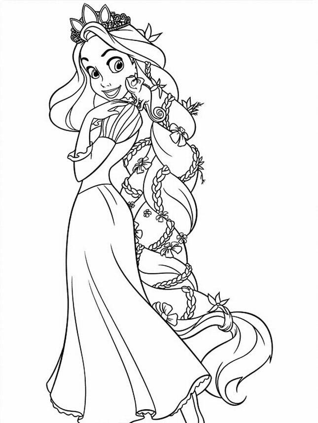 Tangled coloring sheets | coloring pages for kids, coloring pages 