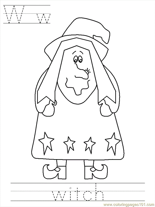Coloring Pages Bposter Witch (Peoples > Others) - free printable 