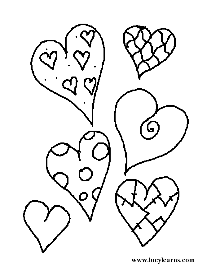 Heart coloring pages | 着色のページ | 着色页 | #20 Free Printable 