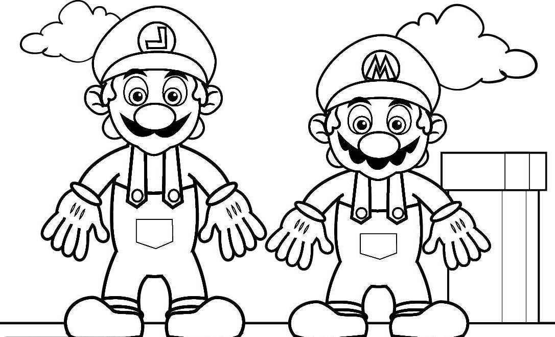 Mario Coloring Pages For Boys : Printable Mario Coloring Pages for 