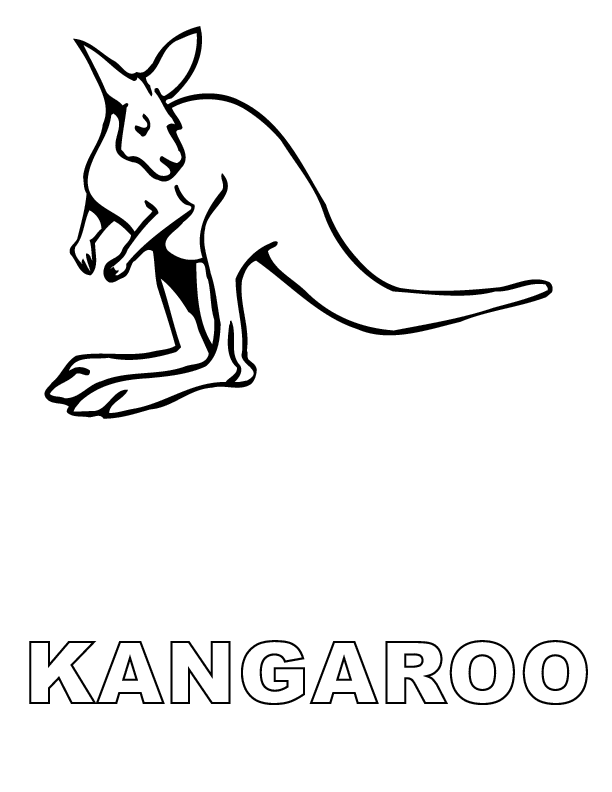 Kangaroo Coloring Pages | Clipart Panda - Free Clipart Images