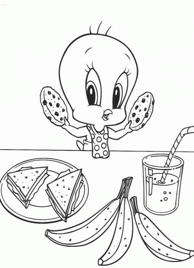 Baby Looney Tunes Coloring Pages Sylvester Printable Baby Looney 
