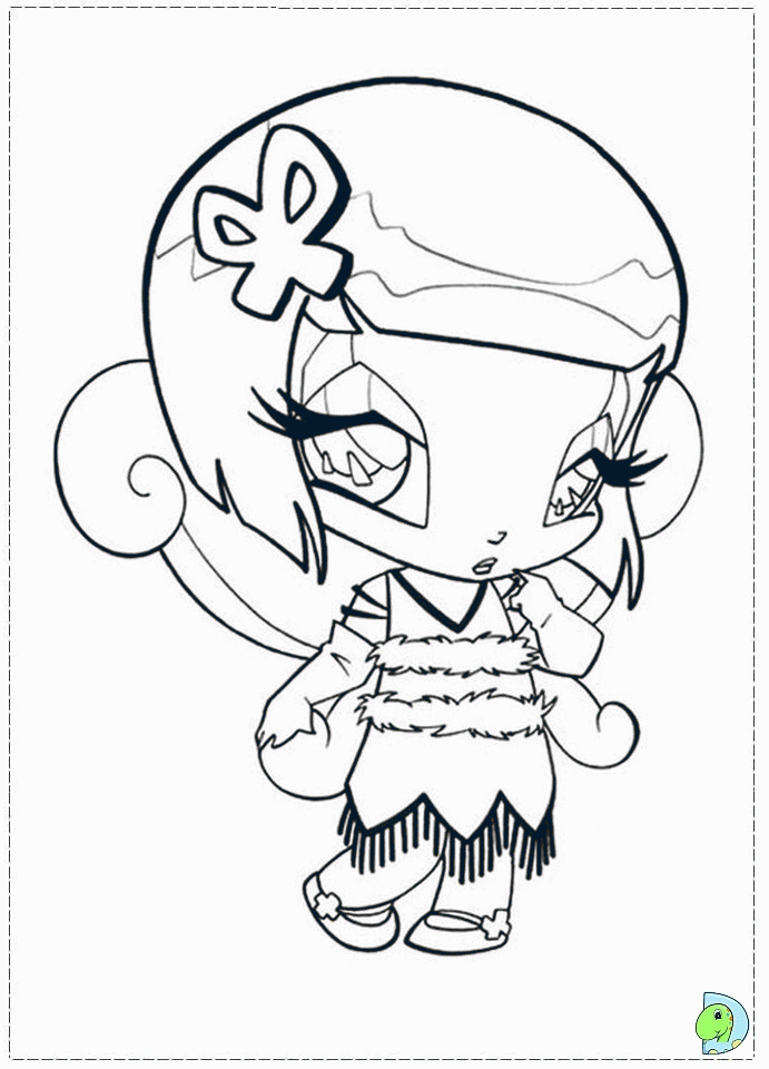 Pop Pixies Coloring page