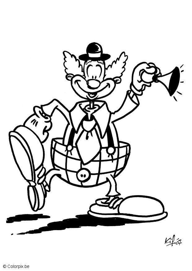Coloring page clown - img 6473.
