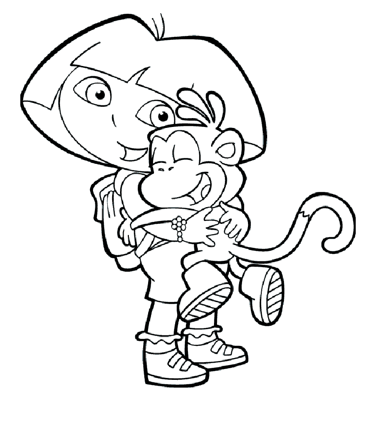 Dora Coloring Pages For Free To Print