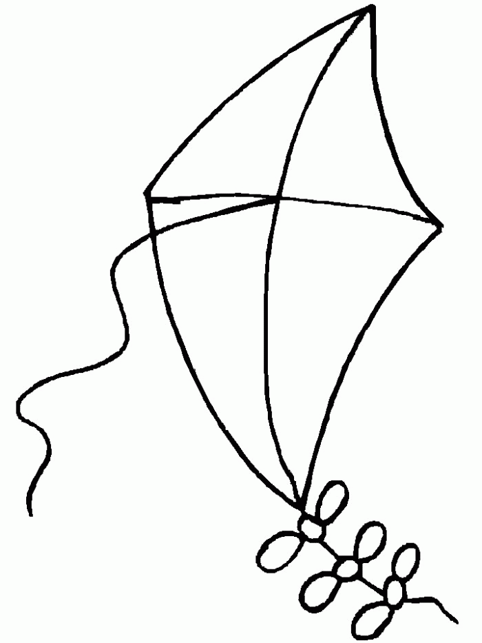 Ben Franklin Kite Coloring Page