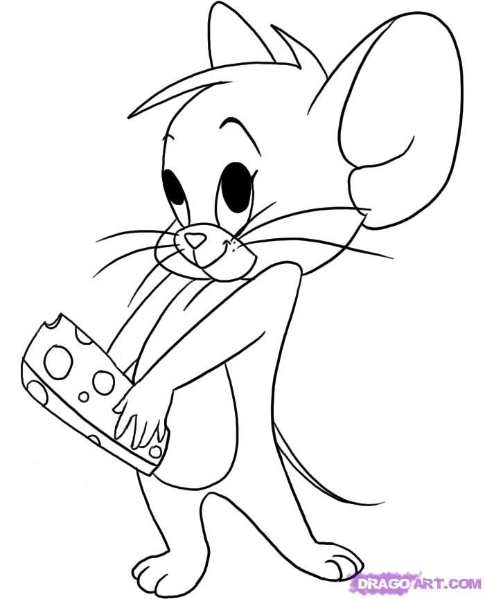 Cartoons Coloring Pages: Tom and Jerry Coloring Pages
