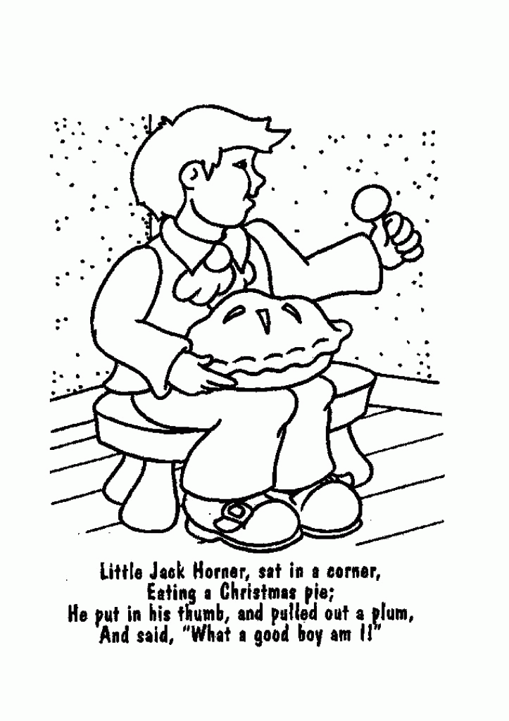 Nursery Rhymes Coloring Pages for Kids- Coloring Book Pages