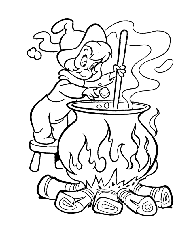 Witch Colouring Pages | Kids Coloring Pages | Printable Free 