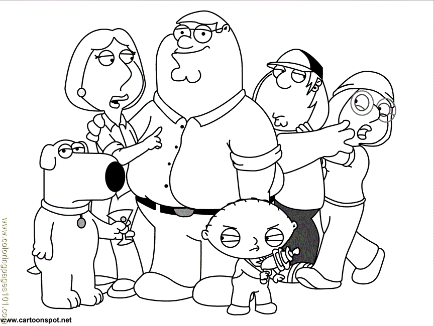 Coloring Pages Family Guy 4 (Peoples > Others) - free printable 