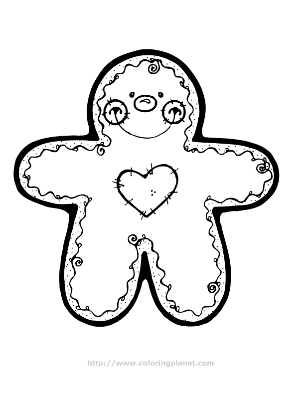 gingerbreadman002PR printable coloring in pages for kids - number 