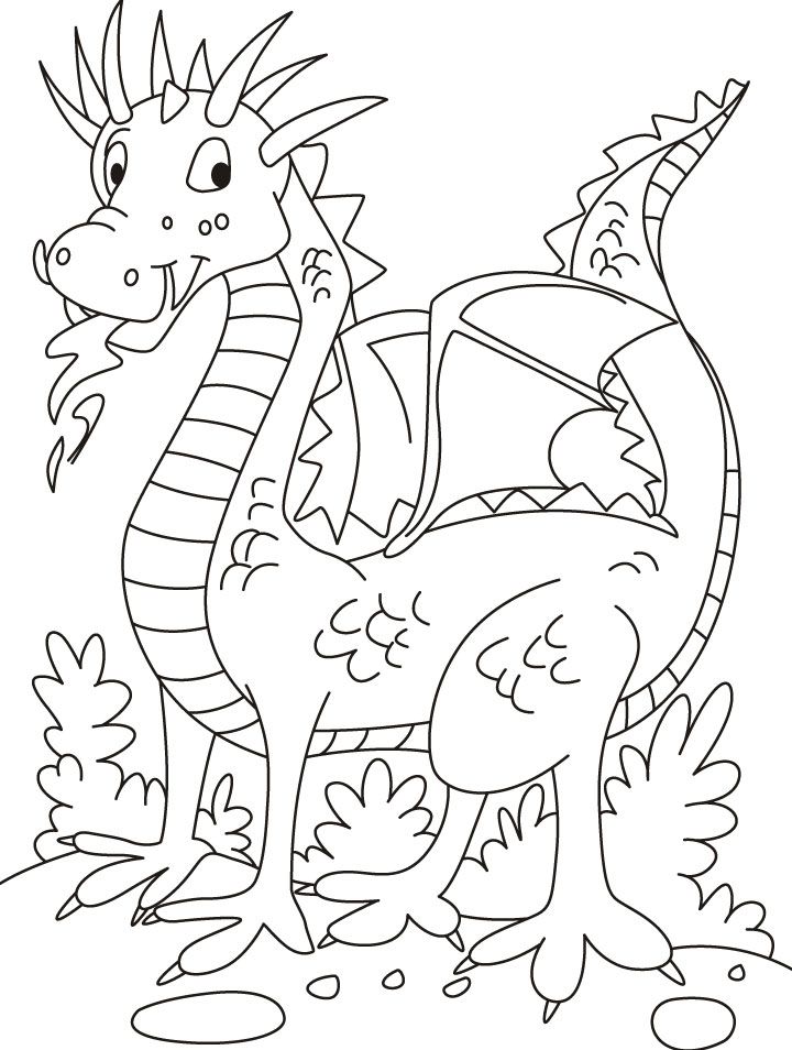 No companion, but this dragon is in playful mood coloring pages 