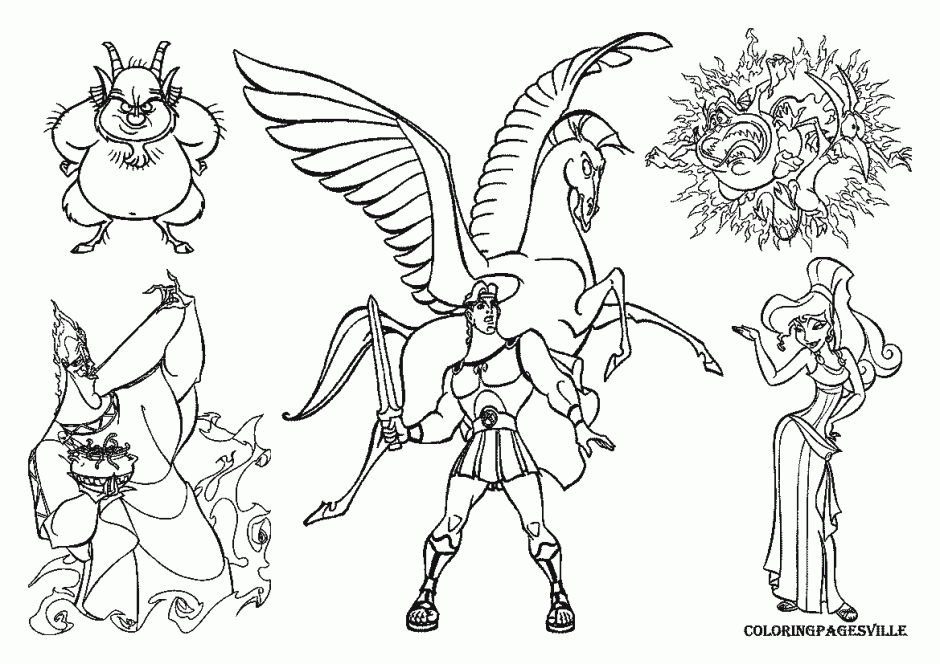 Greek Gods Coloring Pages - Coloring For KidsColoring For Kids