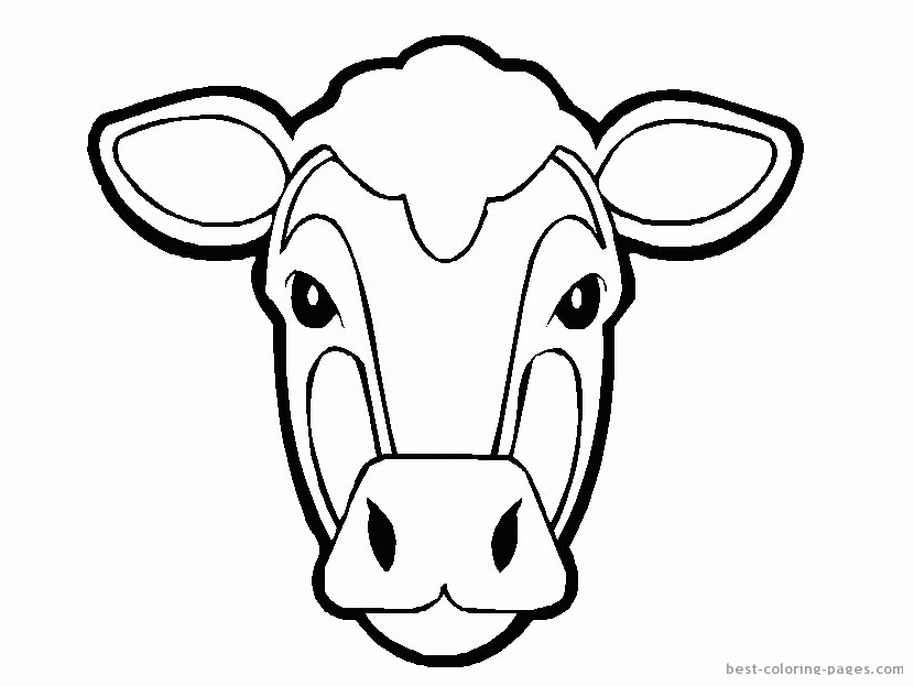 coloring pages of cow faces : Printable Coloring Sheet ~ Anbu 