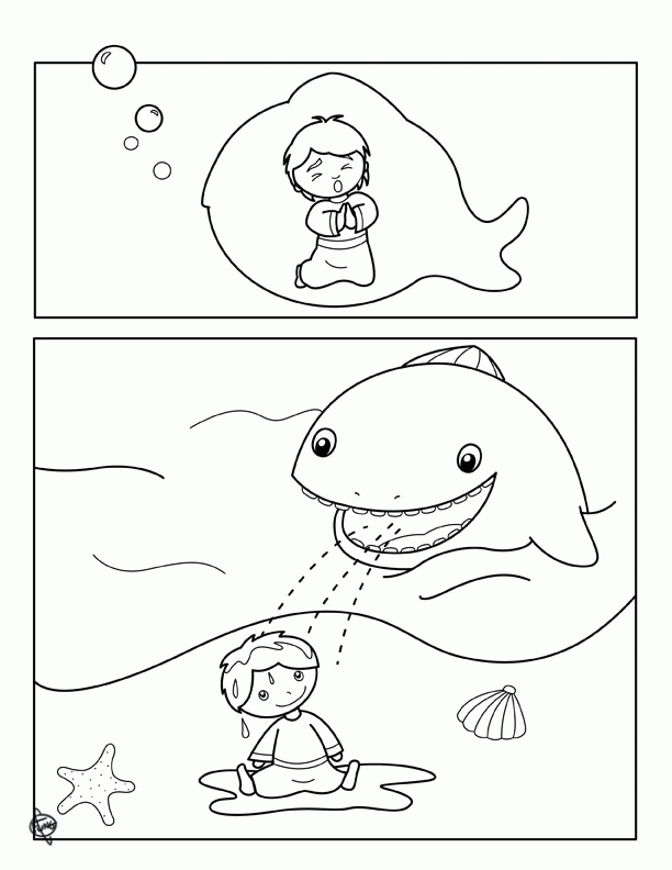 Jonah And The Whale Coloring Pages | Coloring Pages