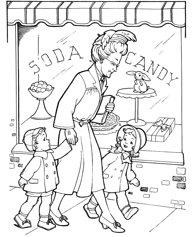 candy store Colouring Pages