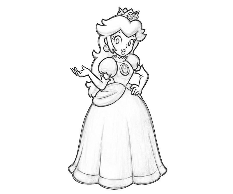 Princess Peach Coloring Pages | Coloring pages wallpaper