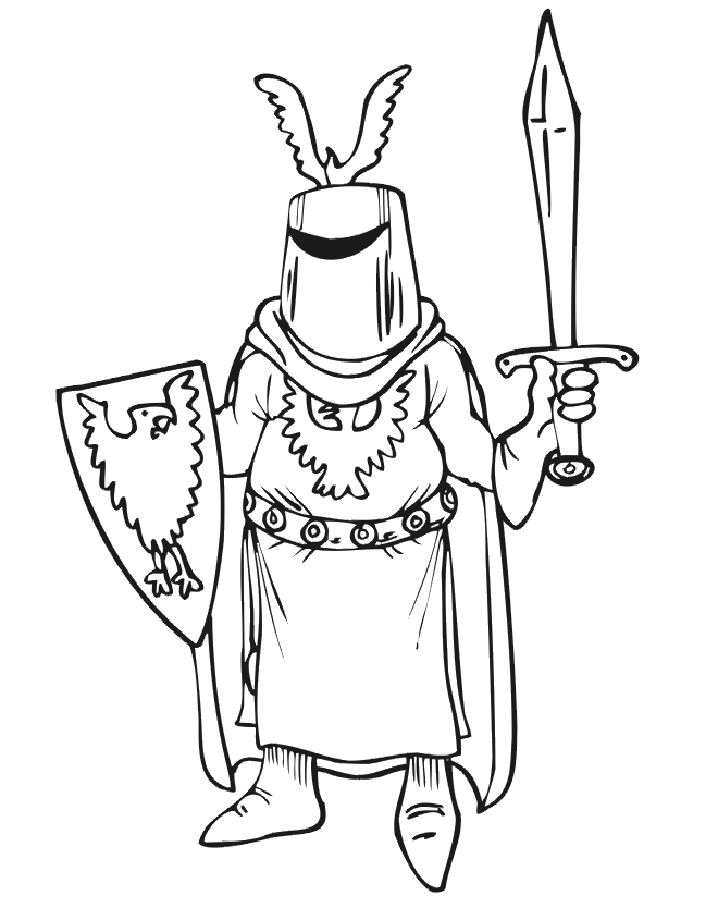 medievil%20knight Colouring Pages