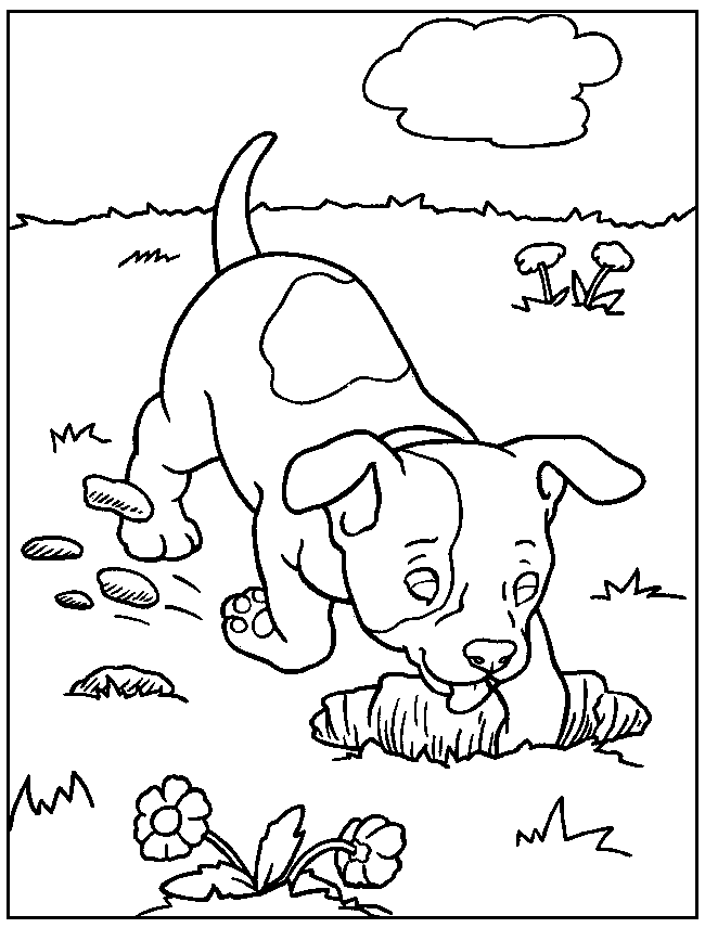 Free-Dog-Coloring-Pages | COLORING WS