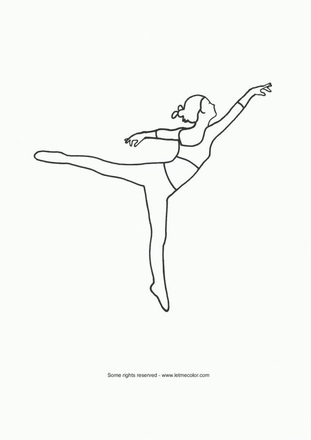 Ballet Dancing Girl Coloring Page Printable Coloring Sheets For 