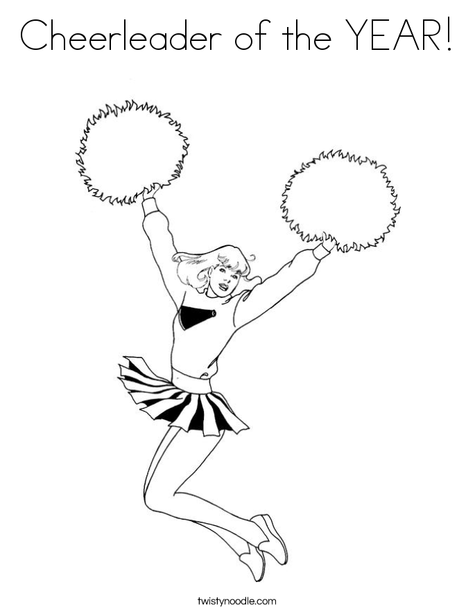 Megaphone Cheerleading Coloring Pages - Free Printable Coloring 
