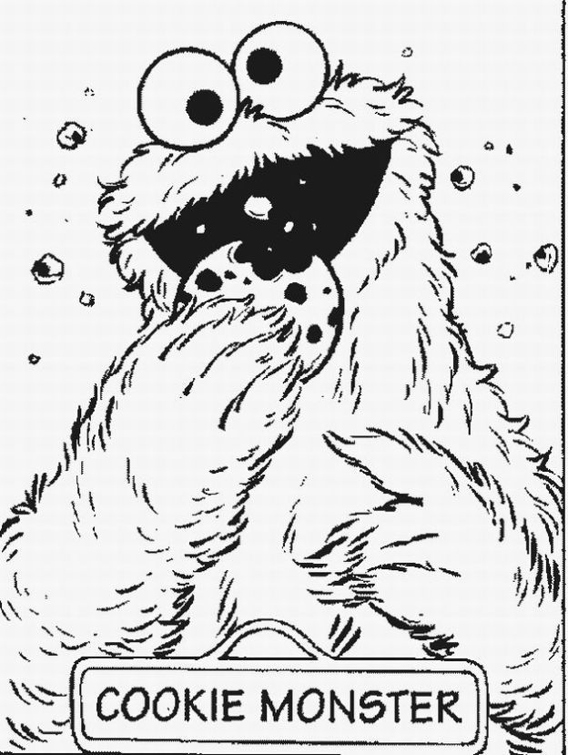 Elmo Coloring pages to Print Free and Cookies | Coloring Pages For 