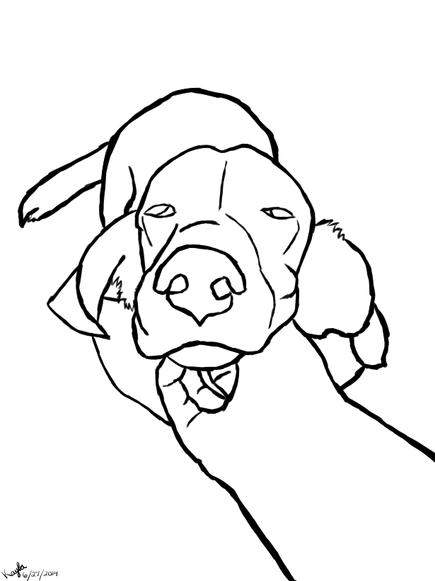 Free Basset Hound Lineart by Adest-Strages on deviantART