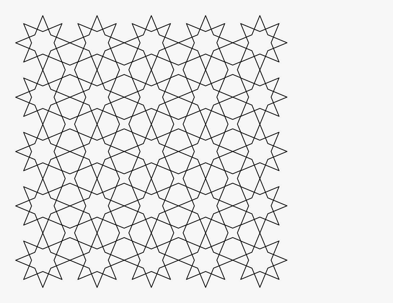 Printable tessellation pattern