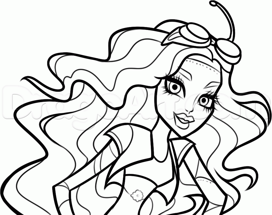 Monster High Coloring Pages Robecca Steam Images & Pictures - Becuo