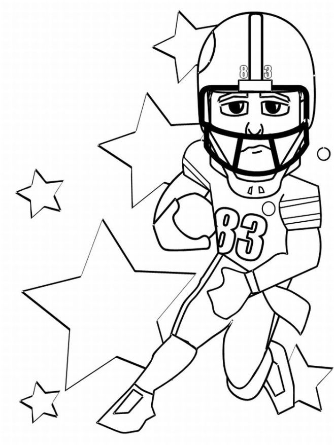 Football Player Coloring Pages | Coloring Pages