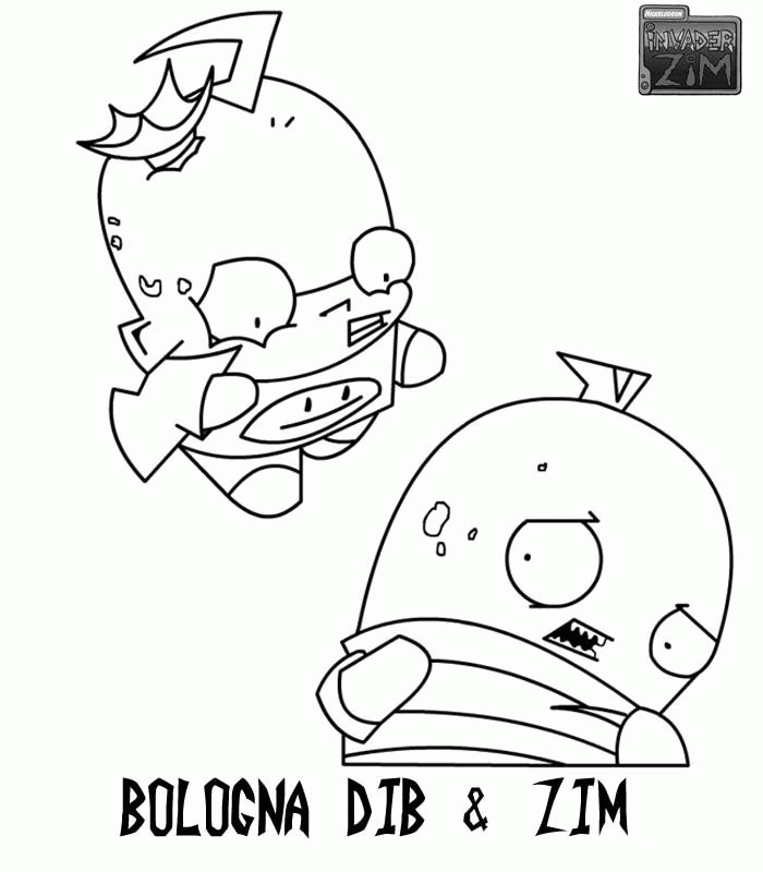m invader zim Colouring Pages (page 2)