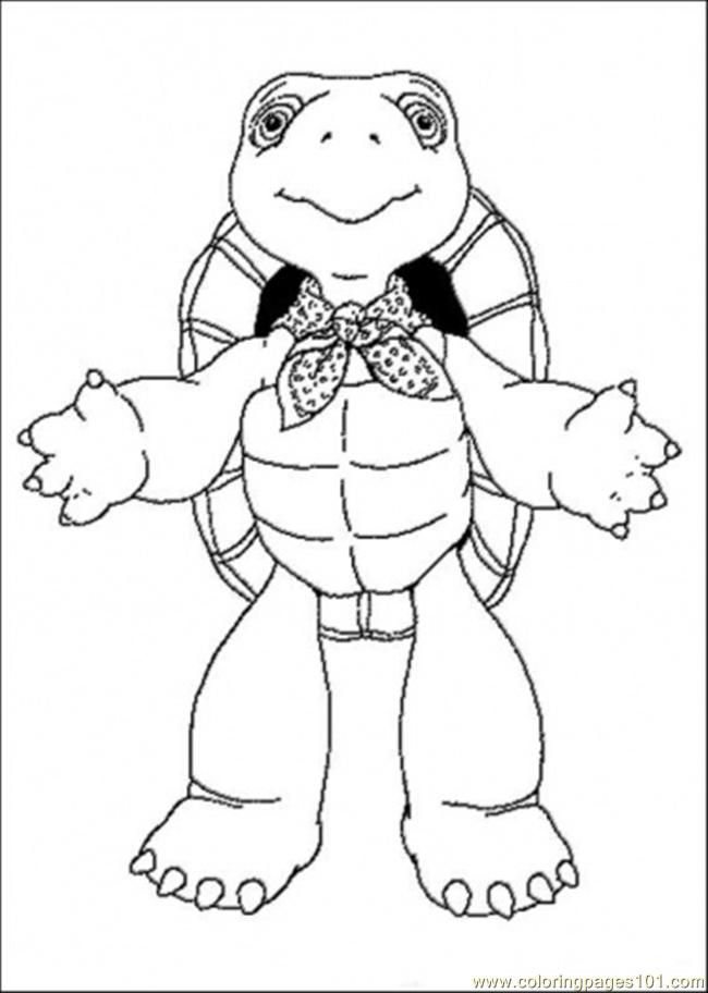 Coloring Pages Franklin Want To Hug You (Cartoons > Franklin 