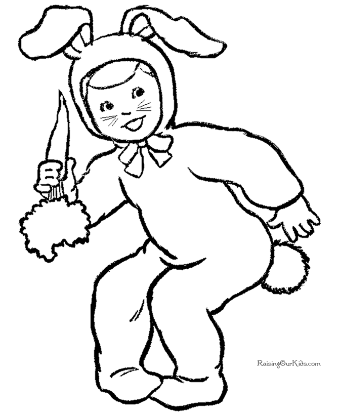 Free Halloween coloring book pages - Horse costume 006