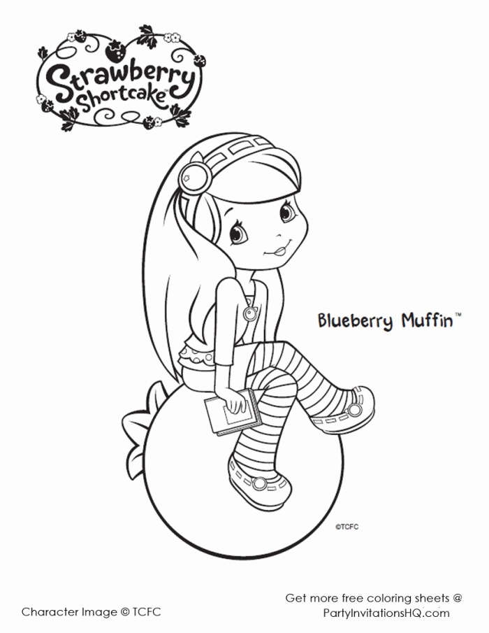 Strawberry Shortcake Printable Coloring Pages | 99coloring.com
