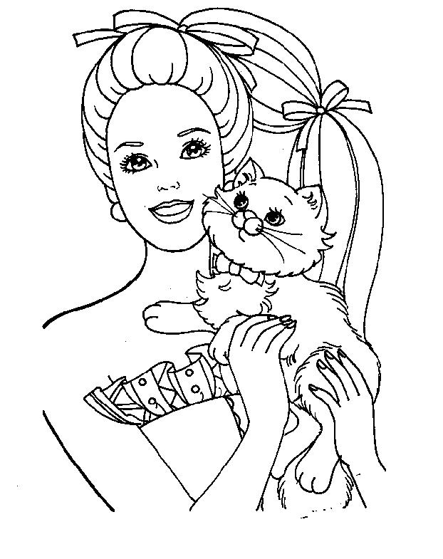 Barbie Colouring In | Free Download Kids Coloring Printable