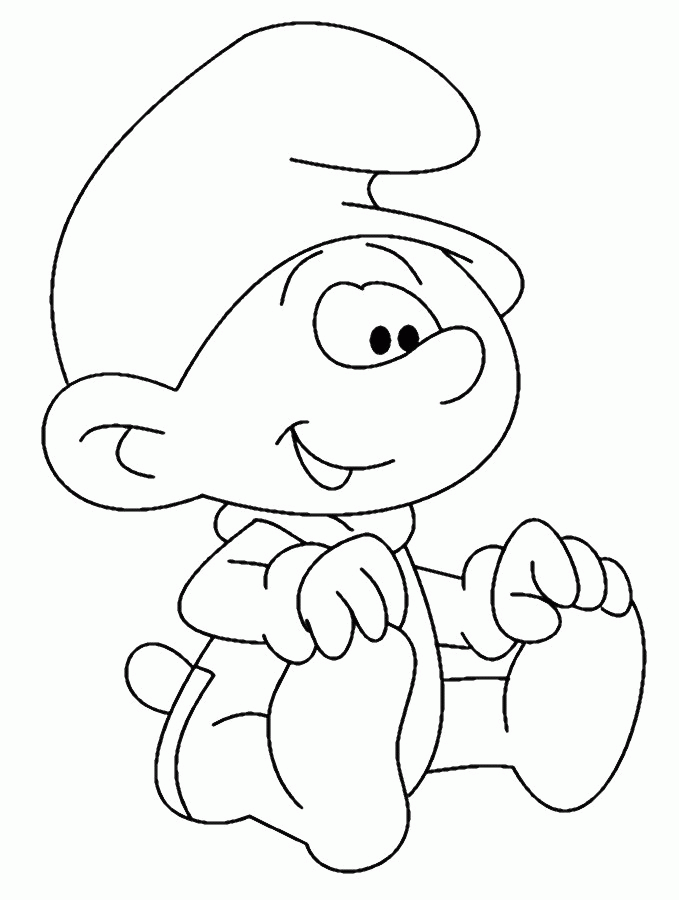 aby smurf Colouring Pages