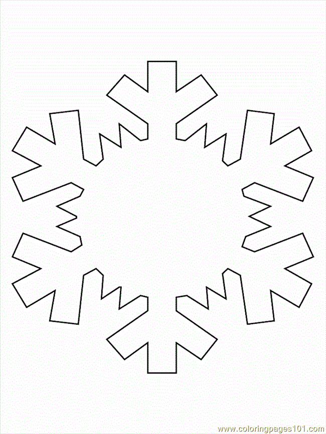 Coloring Pages Winter Snowflake (Natural World > Seasons) - free 