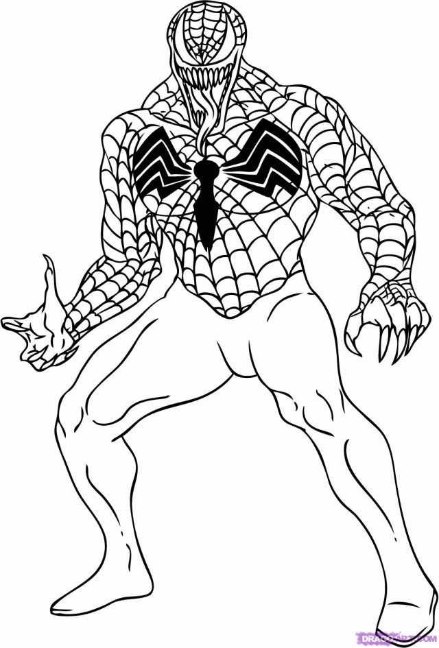 Black Spiderman Coloring Pages Black Spiderman Coloring Pages 