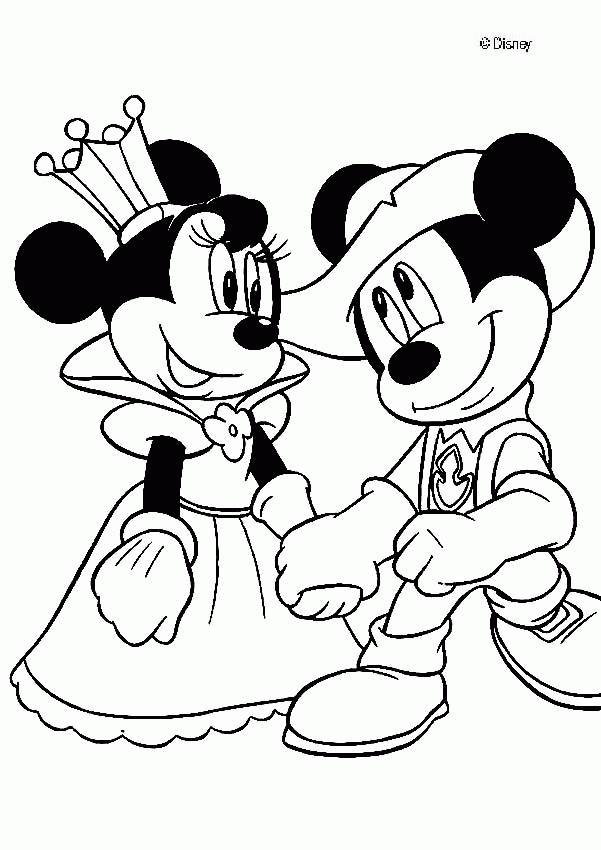 christmas mickey mouse Colouring Pages