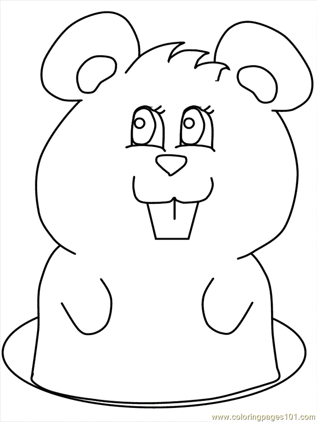 Coloring Pages Groundhog Coloring (Animals > Others) - free 
