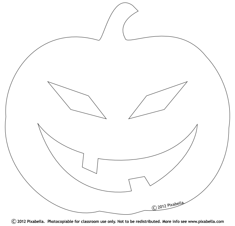 Pumpkin Stencil | Free Clip Art from Pixabella