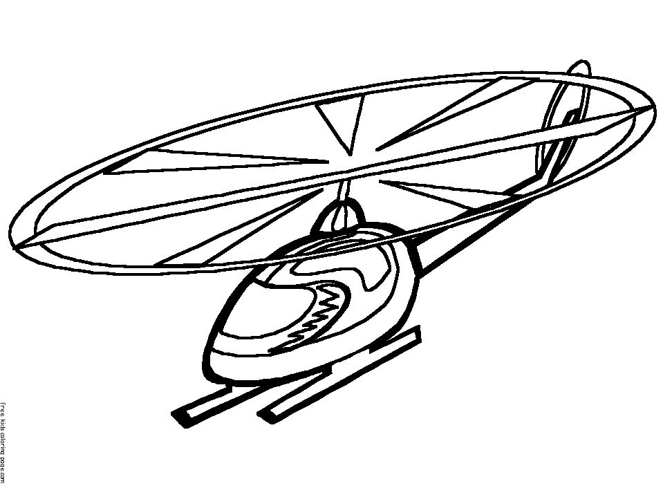 print out coloring pages Helicopters for kids - Free Printable 