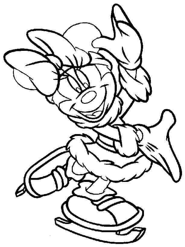 Coloring Sheets Cartoon Disney Minnie Mouse Printable For Toddler #