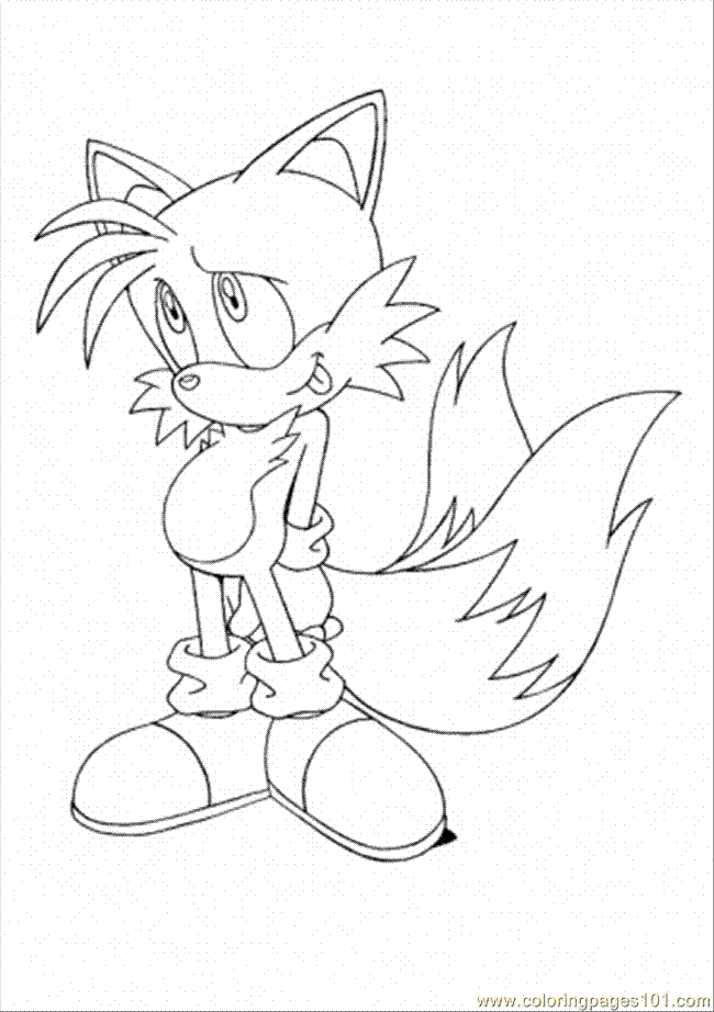 Coloring Pages Miles Tails Prower (Cartoons > Others) - free 