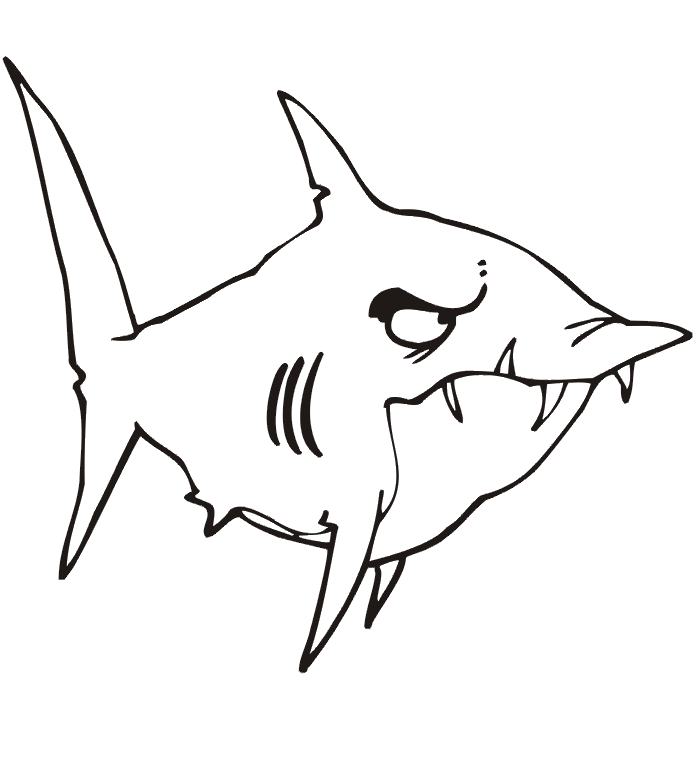 Shark Printable Coloring Pages | Animal Coloring pages | Printable 