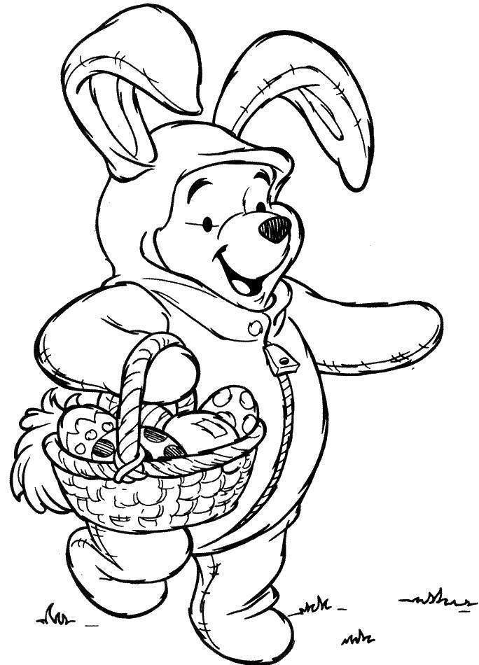 Disney Cartoon Winnie The Pooh Nice Coloring PIctures (