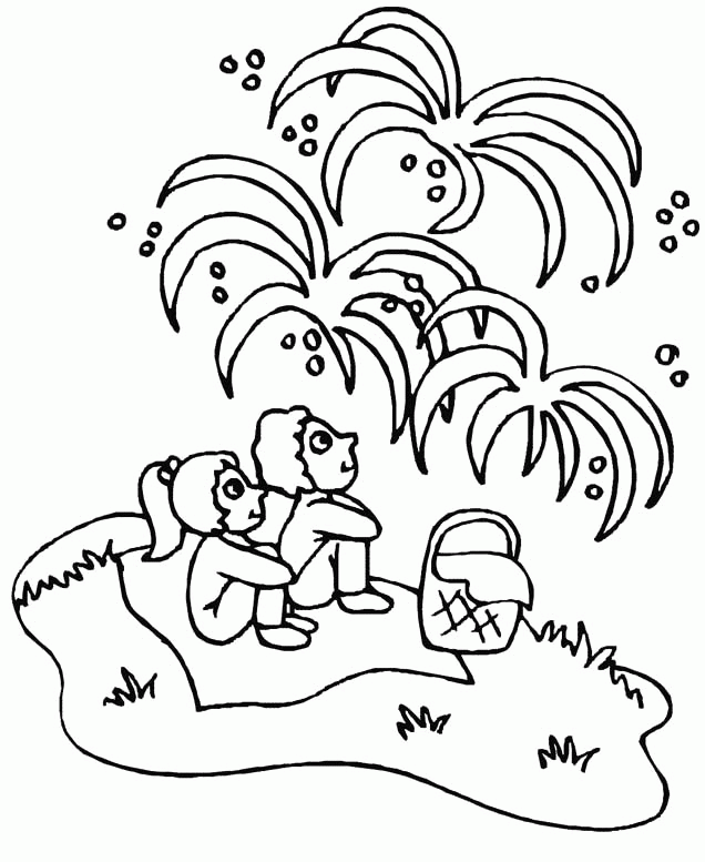 July Fireworks Coloring Pages Fourth Of Tattoo